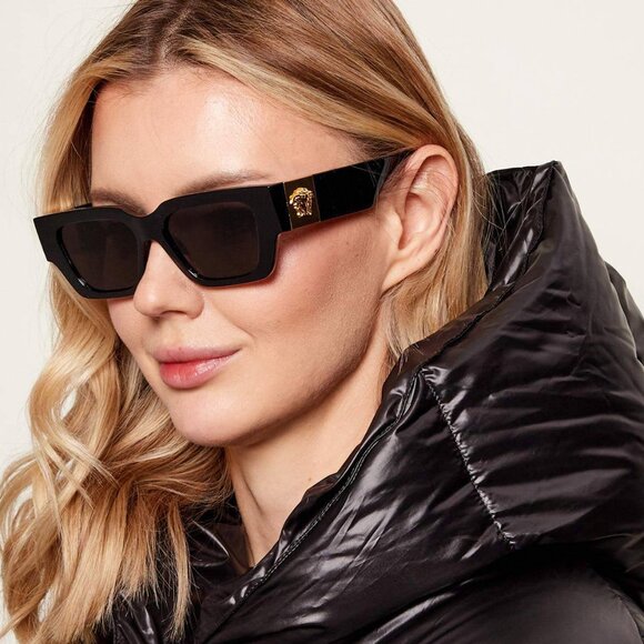 Versace VE4497U GB1/87 Square Sunglasses – Black/Grey main image 9
